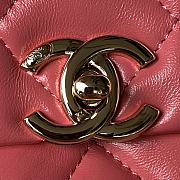 Chanel 24c Medium Flap Shoulder Bag Pink 25cm - 2