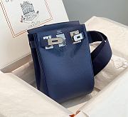 Hermes Hac a Dos PM backpack Navy Blue 18x26x8cm - 3