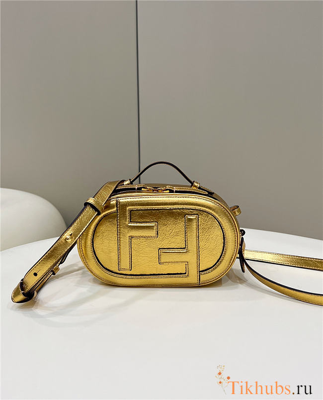 Fendi O Lock Mini Camera Case Gold Bag 21x12.5x7cm - 1