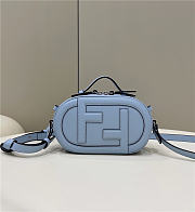 Fendi O Lock Mini Camera Case Blue Bag 21x12.5x7cm - 1