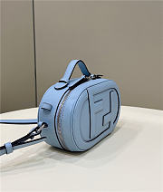 Fendi O Lock Mini Camera Case Blue Bag 21x12.5x7cm - 4