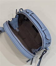 Fendi O Lock Mini Camera Case Blue Bag 21x12.5x7cm - 2