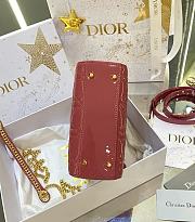 Dior Mini Lady Bag Patent Pink 17cm - 2