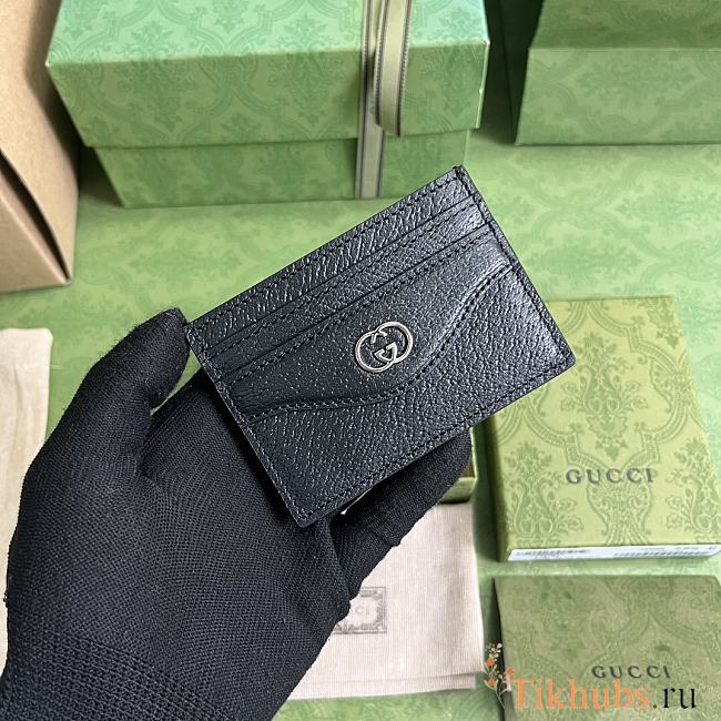 Gucci GG Plaque Card Case 10x7cm - 1