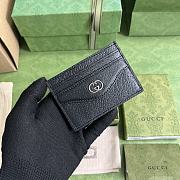 Gucci GG Plaque Card Case 10x7cm - 1