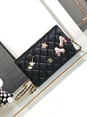 Chanel 24c Wallet On Chain WOC Black 19cm  - 1