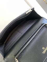 Chanel 24c Wallet On Chain WOC Black 19cm  - 5