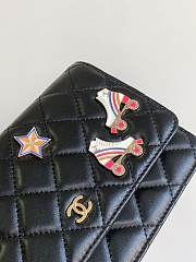 Chanel 24c Wallet On Chain WOC Black 19cm  - 4