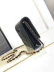 Chanel 24c Wallet On Chain WOC Black 19cm  - 2