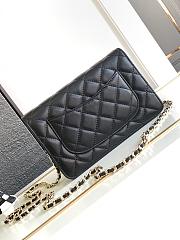 Chanel 24c Wallet On Chain WOC Black 19cm  - 3