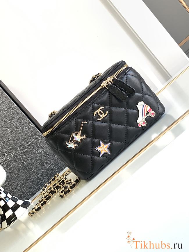 Chanel 24c Vanity Case Black Bag 17cm - 1