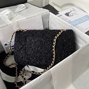 Chanel Medium Flap Bag Black 25cm - 4