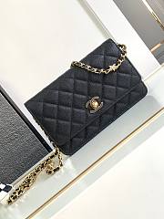 Chanel Wallet On Chain Woc Black Caviar 19cm - 1