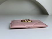 Chanel 19 Card Holder Pink 7.5 × 11.2 × 0.5 cm - 4