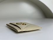 Chanel 19 Card Holder Beige 7.5 × 11.2 × 0.5 cm - 5