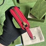 Gucci Marmont Wallet Red 11.5x8.5x3cm - 3