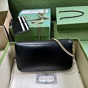 Gucci Horsebit 1955 Mini Bag Black 21.5x12.5x3cm - 4