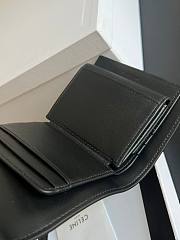 Celine Wallet Triomphe Black 10.5x9cm - 5