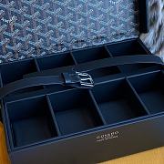 Goyard Black Leather Watch Box for 8 Watches 26.5x20x7.5cm - 3