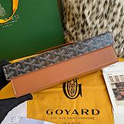 Goyard Brown Leather Watch Box for 8 Watches 26.5x20x7.5cm - 2