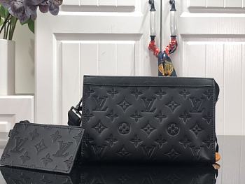 Louis Vuitton LV Gaston Bag Black 22 x 14.5 x 4.5 cm