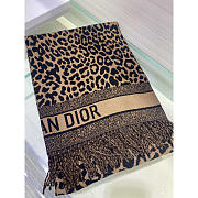 Dior Logo Leoprad Scarf 190x65cm - 4