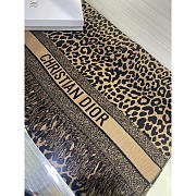 Dior Logo Leoprad Scarf 190x65cm - 3