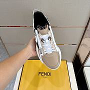 Fendi Flow Panelled Leather Sneakers - 2