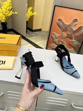 Fendi Colibri Slingback Pumps 8.5cm