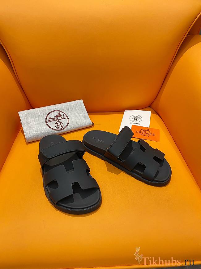 Hermes Chypre Sandal Black - 1