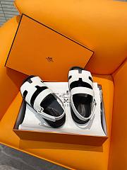 Hermes White Sandals - 3