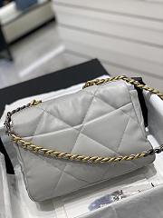 Chanel 19 Flap Bag Grey Gold 26cm - 3