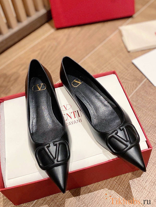 Valentino Black Flat - 1