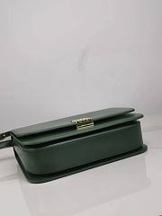 Loewe Goya Bag Silk Calfskin Green 22.5x15.5x6.5cm - 6