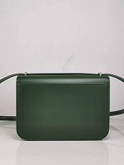 Loewe Goya Bag Silk Calfskin Green 22.5x15.5x6.5cm - 5