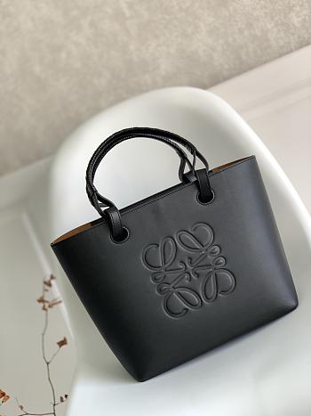 Loewe Anagram Tote Classic Calfskin Black 29x14x25cm