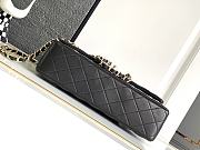 Chanel Flap Bag Black Gold Lambskin 25cm - 5