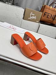 Christian Louboutin So CL Mule Orange Sandals 55mm - 1