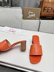 Christian Louboutin So CL Mule Orange Sandals 55mm - 5