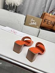 Christian Louboutin So CL Mule Orange Sandals 55mm - 4