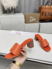 Christian Louboutin So CL Mule Orange Sandals 55mm - 3