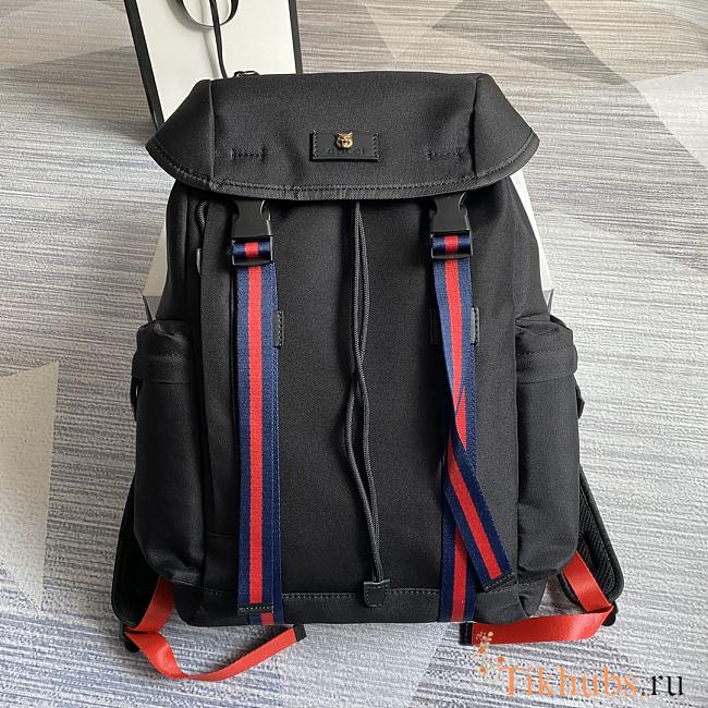 Gucci Techno Canvas Black Backpack 32x45x14cm - 1