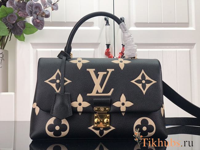 Louis Vuitton LV Madeleine S-lock MM Black Beige 30 x 19.5 x 11 cm - 1