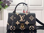 Louis Vuitton LV Madeleine S-lock MM Black Beige 30 x 19.5 x 11 cm - 1