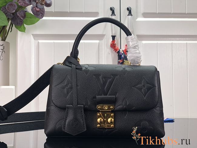 Louis Vuitton LV Madeleine BB Monogram S-lock Black 24x17x8.5cm - 1