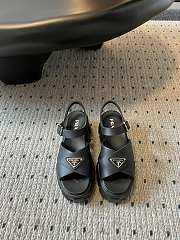 Prada Black Rubber Sandals - 1