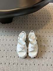 Prada White Rubber Sandals - 1