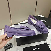 Chanel Lambskin Moccasins Loafers Purple - 2