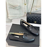 Chanel Moccasins Calfskin Loafers Black - 1