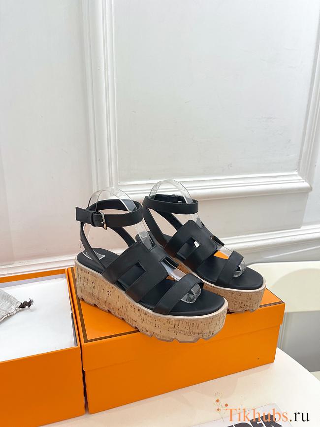 Hermes Black Sandal  - 1